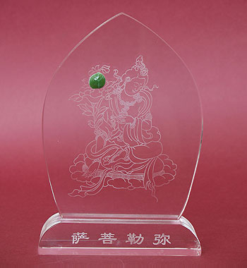 碧玉水晶《彌勒菩薩》