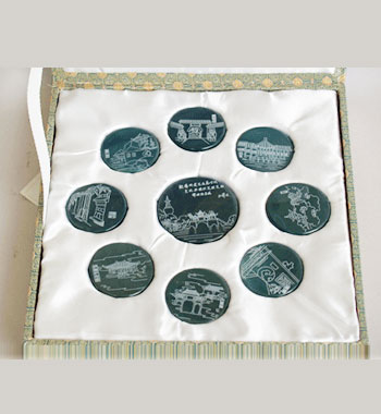 揚(yáng)州八景（線刻）