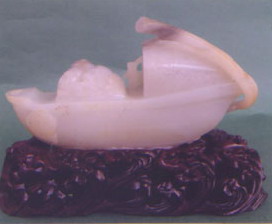 白玉籽《船壺》