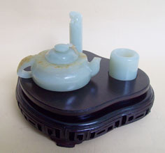 白玉籽《茶壺套件》