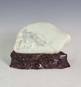 白玉籽《對弈圖》